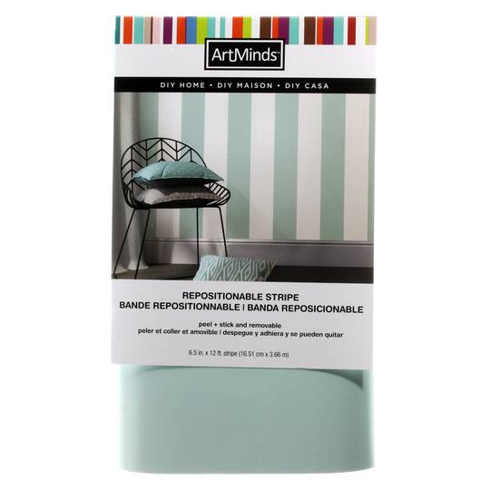 Peel & Stick Wallpaper Stripe by ArtMinds®
